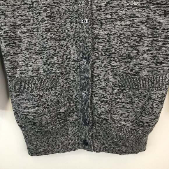 Calvin Klein Gray Heathered Lightweight Cardigan Front Pockets Size M - Picture 5 of 11